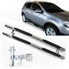 J&J AUTOMOTIVE Pedane Laterali per Nissan Qashqai J10 2007-2013, Sottoporta Minigonne, Set da 2 Pezzi, e Tubi in Acciaio Inox, Materiale di Montaggio Incluso