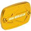 MotHeart Copertura per cilindro principale del freno per TMAX 560 Tech MAX 2020-2026 coperchio contenitore CNC in alluminio anodizzato superficie tmax 560 tech max accessori (oro)