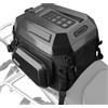 Rhinowalk - Borsa posteriore per moto, 23-35L, tasca rigida espandibile per sedile posteriore con spazio per casco, bauletto posteriore impermeabile per moto per viaggi e tour