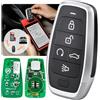 Autel MaxiIM Chiave Grezza IKEYAT005BL, 5 Pulsanti, Telecomando 40M | Apprendimento OBD per 700+ Auto, Dual Band, Telecomando Universale Programmabile Sostitutivo, Compatibile con KM100