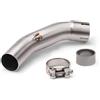 HZBHD Tubo Di Scarico Per Moto Per DUKE 125 250 390 ADV Adventure 2017-2023, Tubo Di Collegamento Centrale Da 51 Mm Connettore di scarico(Colore 1)