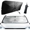 Ntwdby Parasole Auto Parabrezza 140 x 80 cm, Ombrello Parasole Auto, Ombrello Anteriore Parabrezza, Pieghevole Ombrello Universale Auto, Protezione Raggi UV, protezione termica per Auto SUV Camion