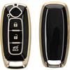 kwmobile Cover Chiave Auto Compatibile con Nissan 3-Pulsanti Ariya B6 B9 X-trail T33 Qashqai - Custodia Chiavi Auto Copri Telecomando - Copertina Chiave - Copertura in Silicone TPU