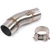 Jeviuwi Scarico Completo Del Silenziatore Per Kawasaki Per Ninja500 Per Z500 2024 Slip On Moto Sistemi Di Scarico Fuga 51 MILLIMETRI Tubo Di Collegamento Centrale Moto Di Scarico(B)