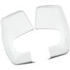 QGBKLZNZHP Alloggiamento Specchio Auto Per Ford Per Transit Custom V362 2012-2023 Calotta Retrovisore Laterale 1809084 1809085 Sinistro+Destra Nero/Bianco Lucido specchietti esterni cover(WHITE)