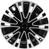 HOLIDYOYO Copricerchi 15 Pollici Auto Coprimozzi Decorativi in Pp Nero, Pratici e Robusti per Mozzo Ruota Auto