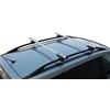 Goodyear Barre Portatutto Auto 120 cm in Alluminio, Portapacchi Universale per Mancorrenti e Railing, Portata 90 kg, Antifurto con Chiave, Aerodinamiche, Base Tetto per Box e Portabici, Argento