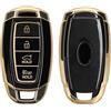 kwmobile Cover Chiave Auto Compatibile con Hyundai 4-Pulsanti Elantra GT Accent Kona Veloster - Custodia Chiavi Auto Copri Telecomando - Copertina Chiave - Copertura in Silicone TPU