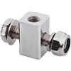 SHMTOOL 3/4 Chrome Supporto per blocco fari Per Harley Sportster 883 1200 Dyna Softail Touring Electra Glide