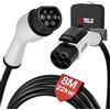MCEVKELN Prolunga per Cavo di Ricarica Veicolo Elettrico Tipo 2, 22 kW | 32A, 3 Fasi | Cavo di Prolunga da 8 m con Serratura per Auto Ibrida ed Elettrica IEC 62196-2, Cavo di Ricarica Tipo 2