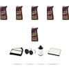 HOFFCAR Kit tagliando 4 FILTRI e 6L OLIO M compatibile con Opel Antara 2.2 Cdti 135kw dal 2011
