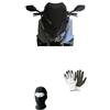 farbrothersonline COMPATIBILE CON KYMCO AK 550 2018 08028465 CUPOLINO PARABREZZA SPOILER BASSO FUME' SCURO FACO,COMPLETO DI ATTACCHI MONTAGGIO ANTI CORROSIVO,PROTEZIONE ARIA-PIOGGIA H48-L39