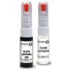 SD COLORS Black Sapphire 20R compatibile con OPEL/VAUXHALL New Touch Up Paint Pen Kit di riparazione 20 ML GRAFFIO SPAZZOLA COLORE 20R ZAFFIRO NERO (vernice e lacca)