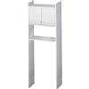 Scaffale Sopra Lavatrice Salvaspazio 65x162x26,5 cm in PVC Bianco