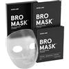 Jaxon Lane BRO MASK Maschera coreana per uomo: 2 pezzi. Maschere idratanti anti invecchiamento con vitamina C, vitamina E, acido ialuronico, collagene idrolizzato per la cura della pelle idratante e