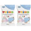 PRIMO - Pasta da Modellare Simil Argilla Dermatologicamente Testata 250g Inodore Vegan, Pasta Modellabile Morbida Naturale - Giochi Bambini 3 Anni per Lavoretti Creativi, Asciuga all'Aria, no Cottura