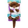 Simba PetZoo Baby Otter - Peluche interattivo con funzione di spuntino e bottiglia, funzione try-me, 28 cm, per bambini a partire da 1 anno