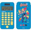 Lexibook, Disney Stitch, Calcolatrice Stitch con Coperchio di Protezione, funzioni di calcolo Convenzionali e avanzate, alimentata a Batteria e a energia Solare, Blu, C45DLXB