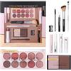 Dewireaey Kit Trucco Per Principianti,Set Trucco Completo Per Donne - 11 Pezzi Con Illuminante Rossetto Palette Ombretti Pennello Mascara Per Ragazze Adolescenti Vacanze Natale Matrimonio E Occasioni