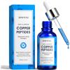 SHVYOG Siero per il Viso ai Peptidi di Rame, Anti-età con Tripeptide di Rame, Multi-peptide, Collagene e Acido Ialuronico, GHK-Cu per Linee Sottili, Rassodante, Elasticità della Pelle, Idratante, 30 ml