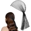TIHNY fascia rete strass donna, effetto chainmail scintillante, stile boho, accessorio capelli per disco e costumi, Nero