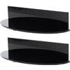 XHTLLO 2Set Porta Extension per Capelli, Espositore per Capelli Staccabile, Espositore in Acrilico Riutilizzabile, Porta Parrucca Portatile per Lo Styling, la Tessitura (Nero)