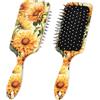 GABraden Spazzola districante per capelli, setole morbide per una rimozione senza sforzo dei grovigli, minimi crespi e rotture (05-giallo girasole)