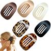 VorPrillynt Pinze Ovali per Capelli, Pinza per Capelli, Mollettone Capelli Donna, Leggeri Comodi, Antiscivolo, Eleganti Hair Clip Francesi Accessori Capelli per Sport - 6 Pezzi