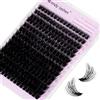 WENDY LASHES Ciuffetti Ciglia Finte 3D 10-18mm Mixed 100D | Extension Ciglia Individuali Naturali Soft Cluster lashes Riusabile DIY Lash Extension a Casa