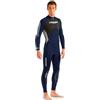 Cressi Morea Wetsuit Full 3 mm, Muta Monopezzo Neoprene Ultrastretch Uomo, Blu/Grigio/Argento, XL/5