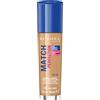 Rimmel London Match Perfection Foundation - Fondotinta Liquido Pelle Perfetta e Levigata No Effetto Maschera a Lunga Tenuta con SPF 20 - 103 True Ivory - 30 ml