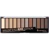 Rimmel London Palette Ombretti Magnifeyes, 2 Tonalità Multiuso dal Finish Matte, Perlato e Gitter Edition, 001 Nude