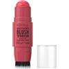 Rimmel London Multi-Tasker Blush'N'Brush Stick, colore modulabile, resistente all'acqua, pennello integrato, scorre facilmente, 8g, 150 CHERRY ON POINT