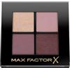 Max Factor Colour X-Pert Soft Touch Palette Ombretti, 4 Ombretti dal Colore Intenso, Altamente Sfumabili, 002 Crushed Blooms