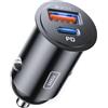 INIU Caricatore Auto USB C, 60W [Type C 30W + USB A 30W] Caricatore Auto Accendisigari, Caricabatterie Auto USB C Kit di Accessori da Auto Per Cellulari per iPhone 17 16 15 Pro Max, Xiaomi, iPad, ecc