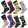 BISOUSOX Calzini Divertenti da Uomo Calze Uomo Fantasia Regalo per Gli Uomini Padre Marito Calzini Colorati di Cotone