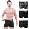 Poligono Boxer Uomo Cotone Set 3 Pack, Mutande Uomo Boxer Elasticizzato con Stampa, Biancheria Intima Traspiranti e Comodo, (Miscela B,XXL)