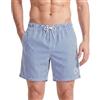maamgic Costume Uomo Mare Asciugatura Veloce Costume da Bagno Uomo Pantaloncini da Bagno con Fodera in Mesh e Tasche per Piscina Nuoto Sportivi, Strisce Blu, L