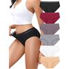 BeReady Mutande Donna Cotone Slip Donna con Pizzo Morbidi e Traspiranti Intimo Seducente Vita Bassa Biancheria Intima Comoda per Uso Quotidiano Confezione da 6 S-XXL