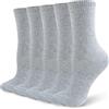 Wamicu Calzini Donna in Cotone Traspirante, 5 Paia Calze Sportive da Corsa e Tennis Sottili,Taglie 39-42