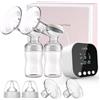 Lulia Tiralatte Elettrico, 4 Modalità e 9 Livelli, Forte Aspirazione, Anti-riflusso, Portatile Tiralatte Latte, Pompa per allattamento senza dolore, Display LED, Senza BPA