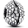 PANDORA Ciondolo in argento Sterling Project House con uovo di drago e zirconia cubica trasparente