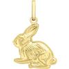 CARISSIMA Ciondolo coniglio da donna in oro giallo 9 ct