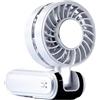 Akfldms Ventola Ad Alta Velocità A Ricarica per Ventilatore Pieghevole con Ghiaccio Elettrico - Ventola Pieghevole Portatile BIANCA