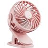 Akfldms Fan Clip Ventola Ricaricabile Ventola Rotante Clip Clip Portatile Ufficio Camera da Letto Regali per Ventola Esterna Rosa