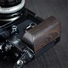 CAMINSTARRY Legno di legno L mano Grip Holder Per Nikon F3 F3T F3HP F3AF Fotocamera Lega di Alluminio Piastra di Base
