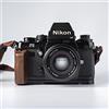 CAMINSTARRY Legno di legno L mano Grip Holder Per Nikon F3 F3T F3HP F3AF Fotocamera Lega di Alluminio Piastra di Base