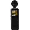 POENVFPO Fotocamera Portatile, Registratore Sportivo WiFi HD 1080P con Obiettivo Grandangolare Rotante a 180°, Luce di Riempimento a LED, Registrazione in Loop per Viaggi All'aperto