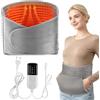 FlareMore Termoforo Multiuso con Tasca, Cintura Riscaldante Elettrica, Cuscinetto Riscaldante per Schiena Pancia Gambe Spalle, Termoforo Mestruale, 10 Livelli di Calore, 4 Timer, Lavabile