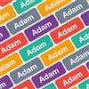My Nametags® 175 Mini Adesivi Personalizzati | Etichette per Materiale Scolastico: Penne, Matite, Pennarelli e Altro | Mini Etichette Impermeabili senza Ferro per Tutte le Età | Colori Rossetto